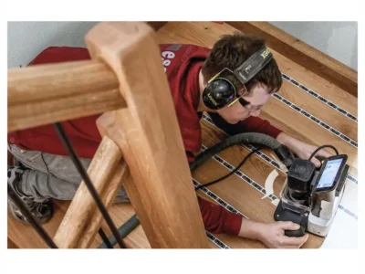 Fräsen eines Holzpodestes mit der mobilen CNC-Fräse Shaper Origin